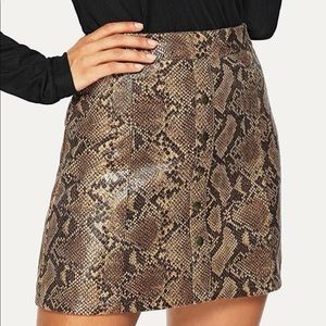 Animal Print Skirt